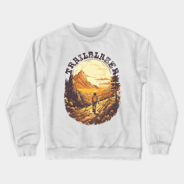 Trailblaze Your Way Through Nature - Hiking and Camping Crewneck Sweatshirt by Snoe